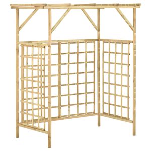 vidaXL Pergola | Green | Impregnated Pinewood | Large | Decorative Inlays