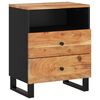 vidaXL Bedside Cabinet 50x33x62 cm Solid Wood Acacia&Engineered Wood