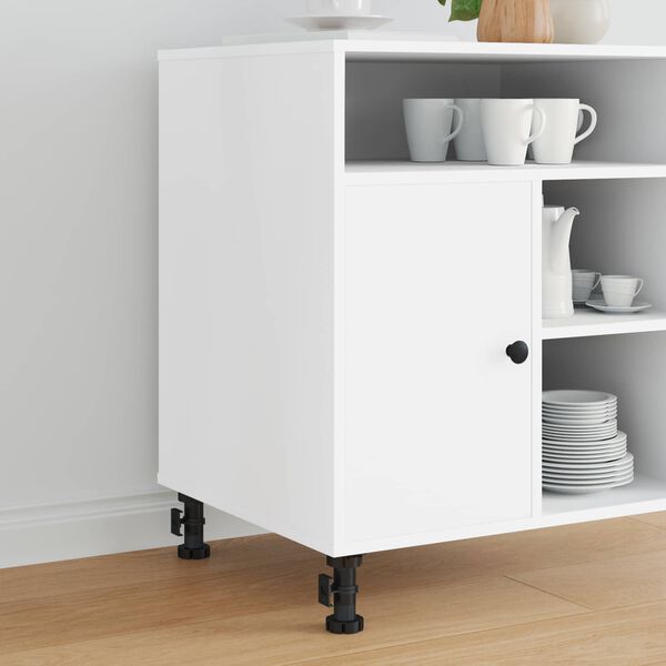 vidaXL Furniture Feet Adjustable 12 pcs Black 46 x 46 x 128 mm PP