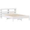 vidaXL Bed Frame without Mattress White 150x200 cm King Size Solid Wood Pine