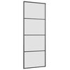 vidaXL Sliding Door with Hardware Set 76x205 cm ESG Glass&Aluminium