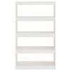vidaXL Book Cabinet/Room Divider White 80x30x135.5 cm Solid Wood Pine