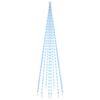 vidaXL Christmas Tree on Flagpole Blue 310 LEDs 300 cm