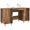 vidaXL Desk with Shelf Old Wood 140 x 50 x 75 cm Engineered Wood