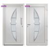 vidaXL Front Door White 108x208 cm
