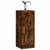 vidaXL Wall Mounted Cabinet Smoked Oak 34.5x34x90 cm Engineered Wood