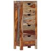 vidaXL Drawer Cabinet 40x30x100 cm Solid Acacia Wood