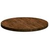 vidaXL Table Top Dark Brown &Oslash; 80 x 4 cm Solid Oak Wood
