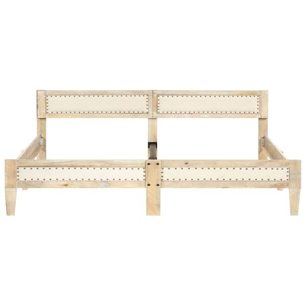 vidaXL Bed Frame without Mattress Solid Mango Wood 200 cm