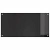 vidaXL Kitchen Backsplash 2 pcs Black 100 x 50 cm Tempered Glass