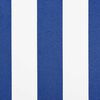 vidaXL Retractable Awning Manual Blue and White 450 x 300 cm