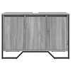 vidaXL Bathroom Sink Cabinet Grey Sonoma 91x35x60 cm Engineered Wood