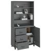 vidaXL Highboard HAMAR Solid Wood Pine Dark Grey