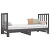 vidaXL Pull-out Day Bed without Mattress Grey 2x(90x190) cm