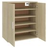 vidaXL Shoe Cabinet Sonoma Oak 60x35x70 cm Engineered Wood