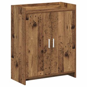 vidaXL Shoe Cabinet Old Wood 73.5 x 36 x 92 cm Engineered Wood