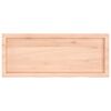 vidaXL Bathroom Countertop 100x40x(2-6) cm Untreated Solid Wood