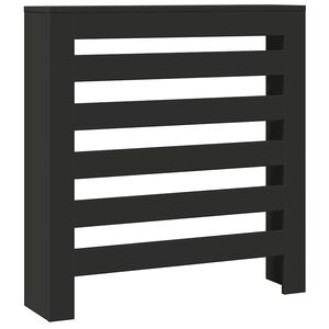 vidaXL Radiator Cover Black 78 x 20 x 82 cm Engineered Wood