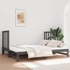 vidaXL Pull-out Day Bed without Mattress Grey 2x(90x190) cm