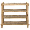 vidaXL Shoe Rack with Shelf Natural 4-tier Bamboo
