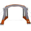 vidaXL Caravan Tent 3-Person Grey and Orange 252 x 245 x 245 cm