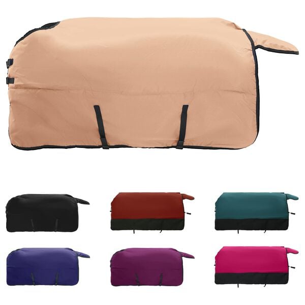 vidaXL Horse Blanket Cappuccino 155 cm Polyester