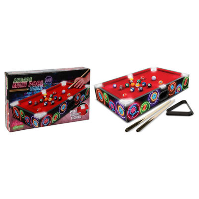 Tender Toys Mini Pool Table with LED Lights 48.5x30x8.5 cm
