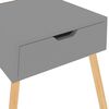vidaXL Bedside Cabinet Grey 40x40x56 cm Engineered Wood