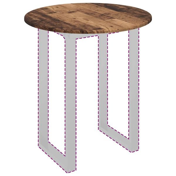 vidaXL Table Top Old wood 70 x 70 x 1.5 cm Engineered Wood