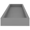 vidaXL Loggia Wall Shelves 2 pcs Grey 80x15x4 cm MDF
