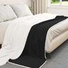 vidaXL Throw Blanket Black 220 x 240 cm Fleece