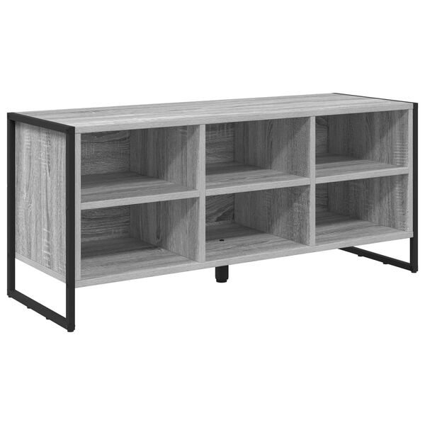 vidaXL Shoe Cabinet Grey Sonoma 100 x 35 x 44 cm Engineered Wood