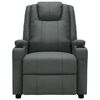 vidaXL Recliner Chair Grey Faux Leather