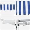 vidaXL Retractable Awning Blue and White 250 x 200 cm
