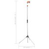 vidaXL Garden Shower with Tripod 221 cm Aluminium