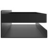 vidaXL Shower Shelf Matt Black 30x10x6 cm Brushed 304 Stainless Steel