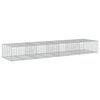 vidaXL Gabion Basket with Cover 400x100x50 cm Galvanised Iron