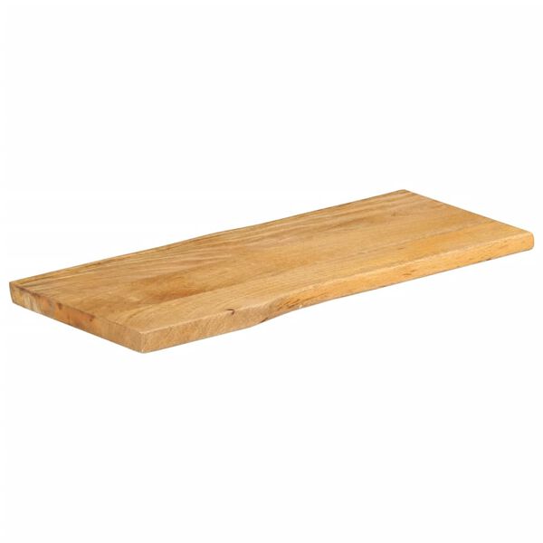 vidaXL Table Top 80x40x3.8 cm Live Edge Solid Wood Mango