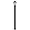 vidaXL Outdoor Floor Lamp Black 120 cm Stainless Steel