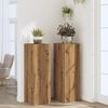 vidaXL Plant Stands 2 pcs Artisian Oak 33x33x100 cm Engineered Wood