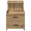 vidaXL Bedside Cabinet with 2 Drawers Artisan Oak 40x36.5x62 cm