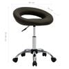 vidaXL Rolling Work Chair Brown Faux Leather