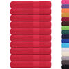 vidaXL Sauna Towels "FROGN" 10 pcs Red 80x200 cm 360 gsm