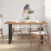 vidaXL Dining Table 154x80x76 cm Solid Acacia Wood