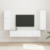 vidaXL TV Cabinet Set Wall-mounted 4 pcs White Engineered Wood
