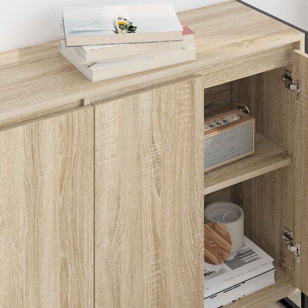 vidaXL Side Cabinet Sonoma 96.5 x 30 x 75 cm Engineered Wood