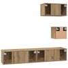 vidaXL TV Cabinet Set Wall-mounted 3 pcs Artisan Oak Engineered Wood