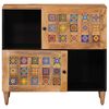 vidaXL Sideboard with Door Natural 80 x 33.5 x 75 cm Solid Mango Wood