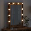 vidaXL Vanity Mirror Rectangular with Mirror Old Wood 70 x 50 x 18 cm
