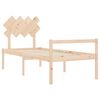 vidaXL Senior Bed without Mattress Single Solid Wood